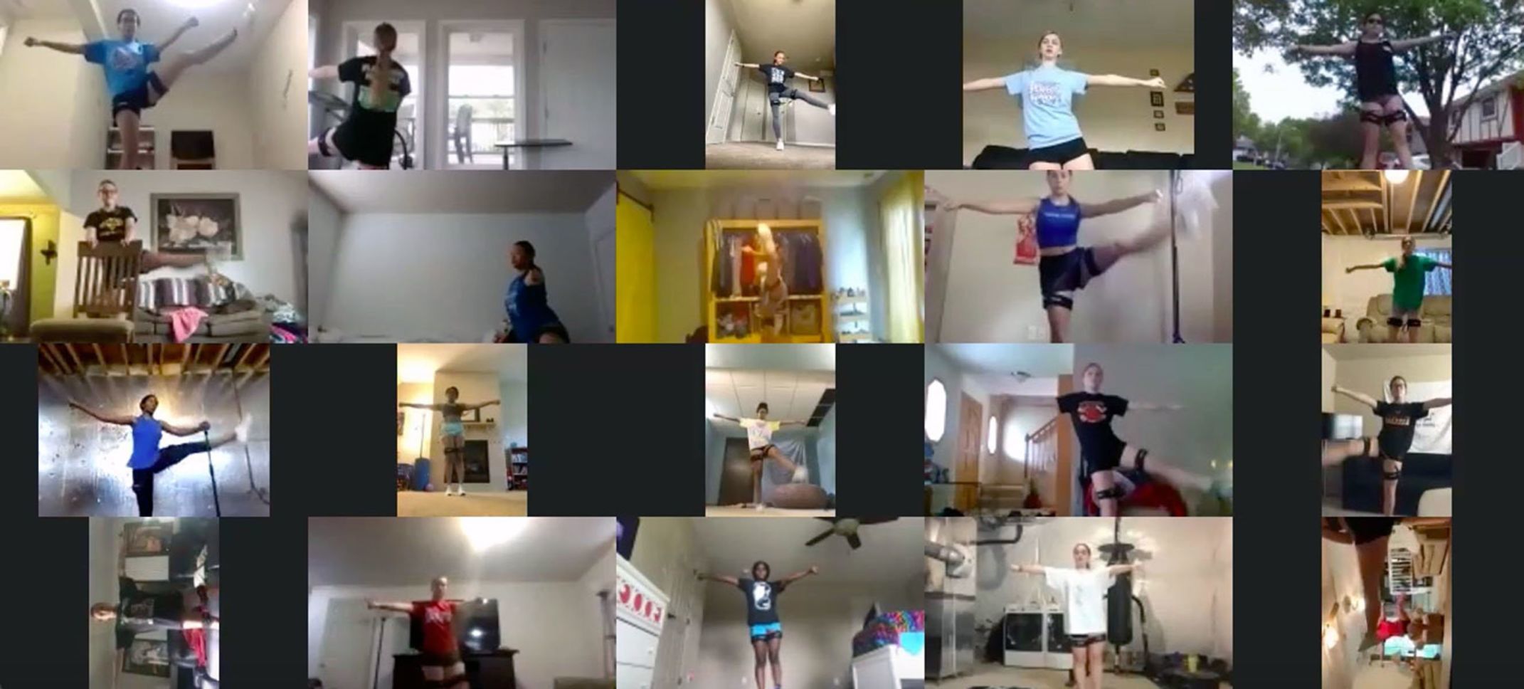 Zoom cheerleading